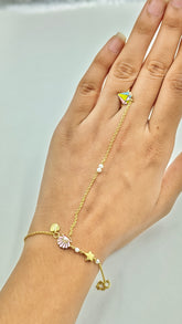 Oyster and Diamond Haat Phool 3.6 grams, 14KT Gold